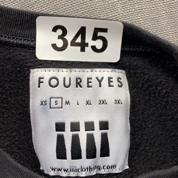 Men’s Black Foureyes Graphic Caution Loli Long Sleeve Sweatshirt Size Sm… - Picture 9 of 9